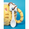 thumbnail image 4 of Ebros Orange Tabby Cat Ceramic Coffee Mug With Kitten Latch On Spoon Set 5.5"L, 4 of 5