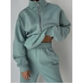 thumbnail image 3 of Women'S Two-Piece Set, Fleece Sweatshirt, Sporty Street Casual Fashion Set for Women, 3 of 10