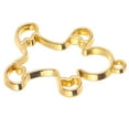 thumbnail image 2 of Miangastore 10pcs Jewelry Pendant Frame Open Back Bezel Alloy Frame Pendants (Golden, Gingerbread Style), 2 of 8