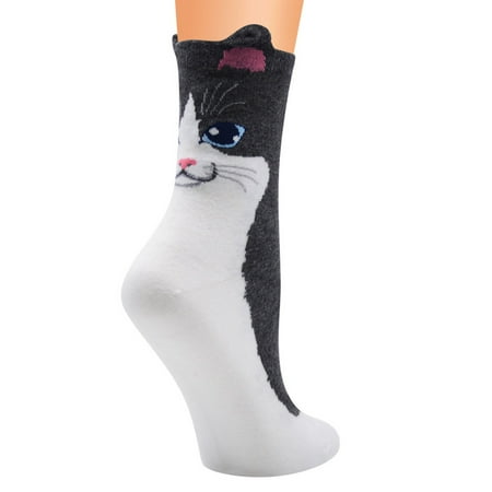 

Womens Socks Casual Animal Print Cotton Pattern Lady Sock Tube Comfortable Sock