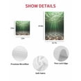 thumbnail image 7 of Dark Green Ocean Waves Kitchen Dish Towels for Drying Dishes Set of 4, Summer Beach Coastal Abstract Waffle Weave Microfiber Hand Tea Bathroom Towels Quick Dry & Absorbent Towel 12x12, 7 of 7