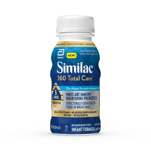 Similac 360 Total Care Infant Formula, ReadytoFeed 8floz Bottle