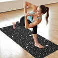 thumbnail image 6 of Black Star Planet Moon Pattern Hot Yoga Mat Towel Non Slip for Hot Yoga - Quick-Drying Yoga Mat Cover with 4 Corner Pockets with Travel Bag - Hot Yoga Towel Non Slip 70"x26", 6 of 6