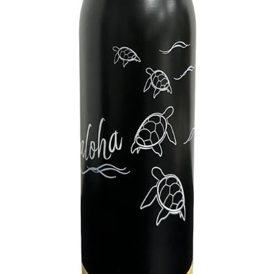 Insulated Water Bottle with Turtle Design