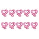 thumbnail image 1 of GOOHOCHY Kit de 10 globos de 18 pulgadas para San Valentín, con borlas de papel, decoración en forma de corazón, de aluminio, para bodas y fiestas (rosa), 1 of 8