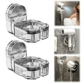 thumbnail image 2 of Hair Dryer Holder (2Pcs) Wall Mounted 2024 New Suction Cup Rotating Hair Dryer Holder Universal Bathroom Hair Dryer Holder White,Hair Dryer Holder Wall Mounted Suction Cup Rotating Hair Dryer Holder, 2 of 6
