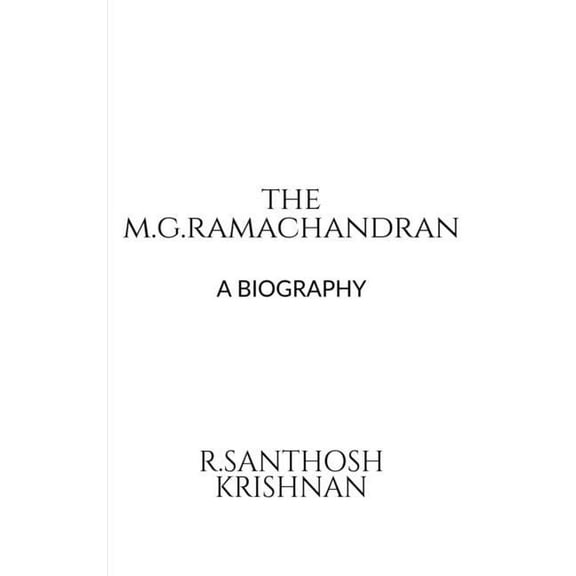 The M.G. Ramachandran, (Paperback)