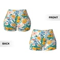 thumbnail image 4 of KLL Colorful Fruits Pattern Workout Shorts for Women Scrunch Short Gym Yoga Running Sport Active Exercise Fitness Shorts, 4 of 8