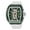 white green, variant on Automatic Wristwatch Men Fashion Black Silicone Strap Wateproof Luminous Sport Mechanical Watch with Tonneau Dial