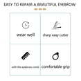 thumbnail image 3 of ACDNAC Eyebrow Scissors,Good Feel and Easy to Control Eyebrow Trimmer,Safe and Skin Friendly Brow Scissors, 3 of 7