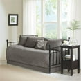 thumbnail image 3 of Pemberly Row Polyester Solid Brushed Reversible Daybed Cover Set in Gray, 3 of 15