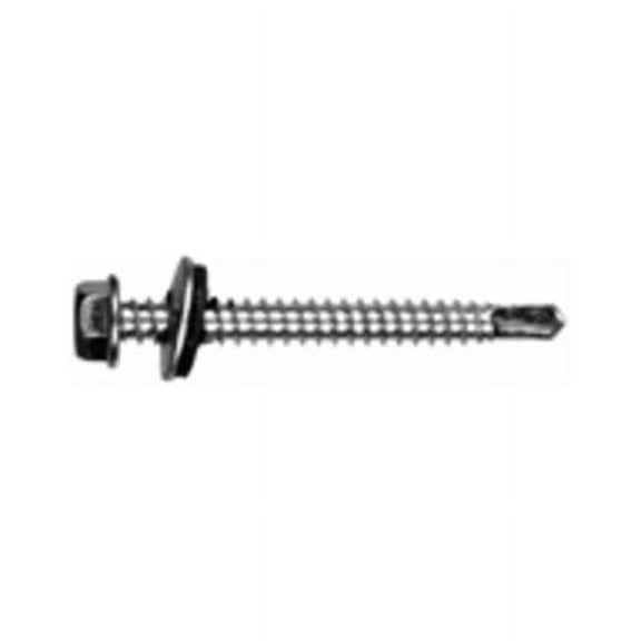 Hillman #12 - 14 x 2 In. Washer Head Self-Drilling Sheet Metal Screw (100 Ct.)