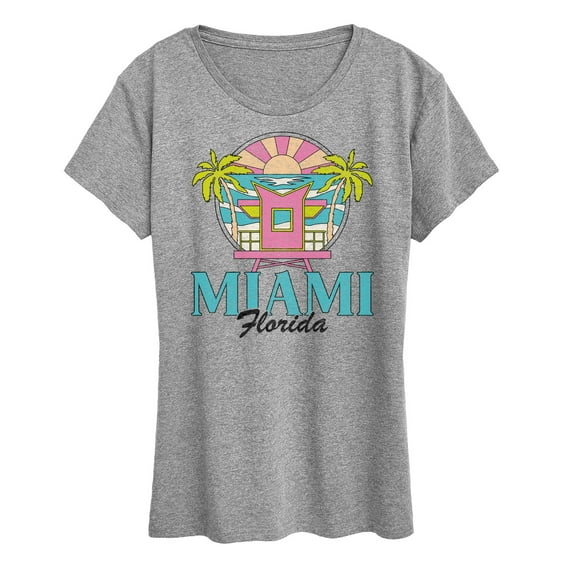 Instant Message - Miami Florida -Women's Short Sleeve Graphic T-Shirt