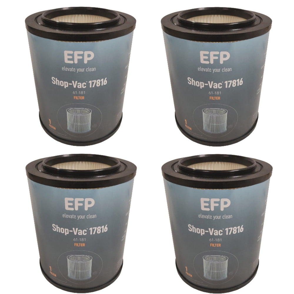 EFP Red Stripe General Purpose Wet/Dry Vac Cartridge Filter for