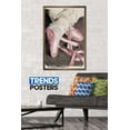 thumbnail image 2 of Girl's Feet in Pink Ballet Slippers Wall Poster, 22.375" x 34", Framed, 2 of 3