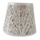 thumbnail image 5 of Pantalla metálica para lámpara colgante con diseño de árbol grabado. Pequeño blanco, 5 of 9