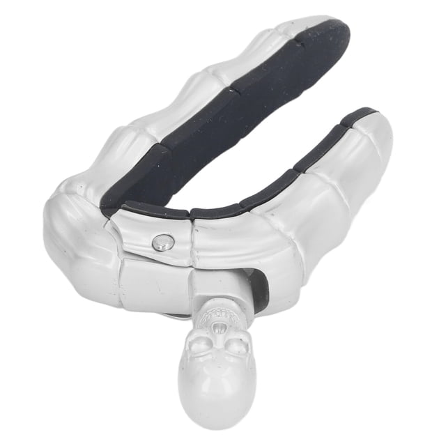 Guitar Capo, Skull Knob Locking Design Soft Capo Professional Silicone Scratch Capo For Electric Acoustic Guitars Ukulele