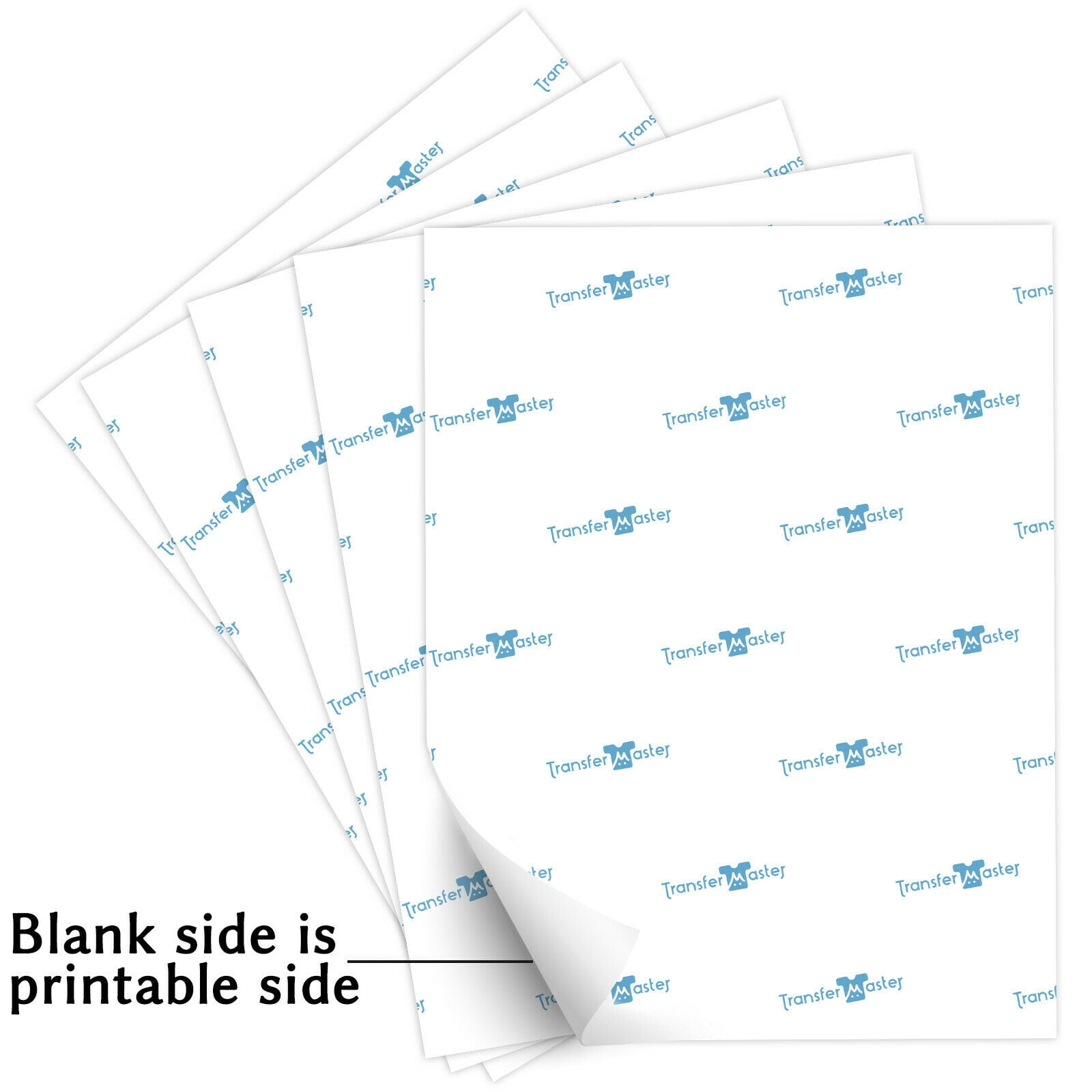 40 Sheets Printable Heat Transfer Paper for Dark Fabrics, Iron-on Dark T-shirt Transfer Paper Works with Inkjet + Laser + Cricut 8.5x11 Letter Size