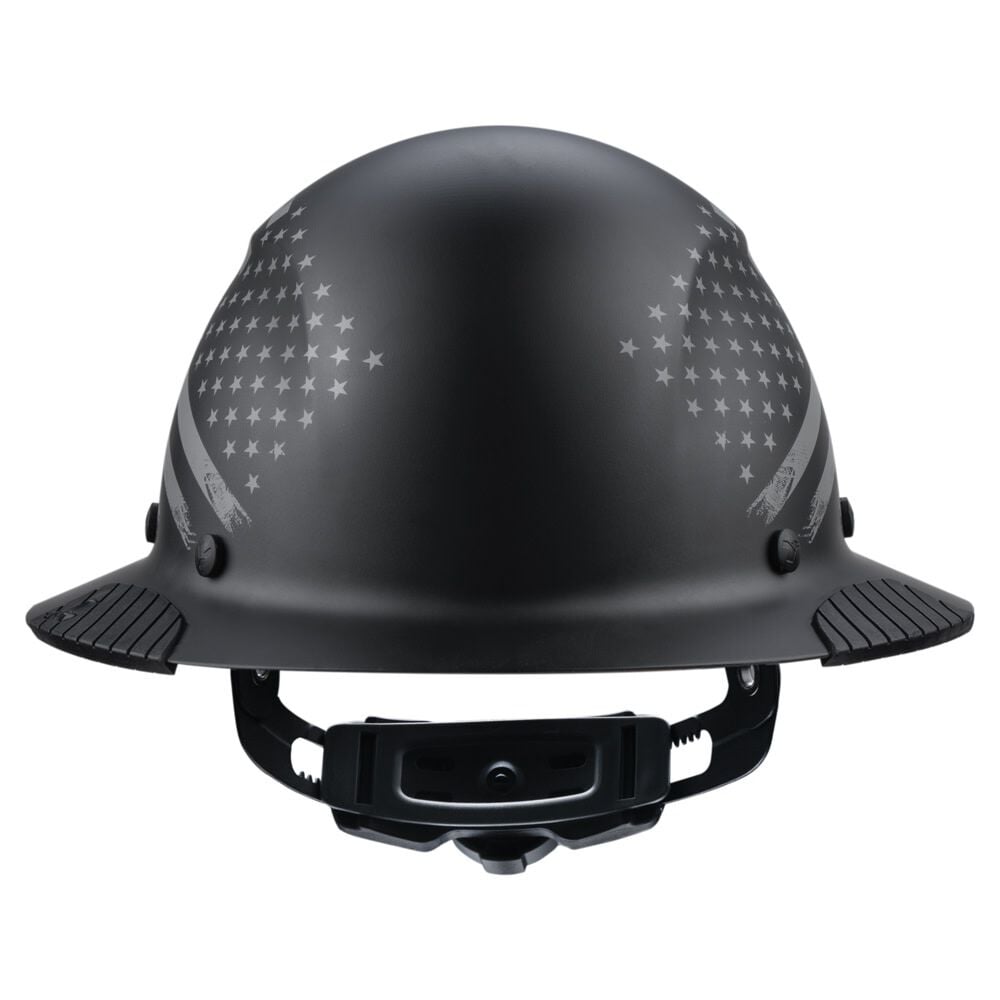Lift Safety Dax Patriot Full Brim Hard Hat - Black Matte