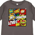thumbnail image 4 of Inktastic My Grandma Loves Me Boys or Girls Long Sleeve Toddler T-Shirt, 4 of 5