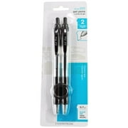 Retractable Gel Pen, Black, 2-Count