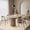 Beige, variant on GENIMO 8'x10' Area Rug, Machine Washable Modern Floral Textured Plush Rug with Non Slip Backing for Living Room, Bedroom, Dining Room, Dark Gray