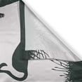 thumbnail image 3 of Ambesonne Nature Kitchen Curtains, Flamingos and Palm Trees, 55"x39", Pale Mauve Black, 3 of 3
