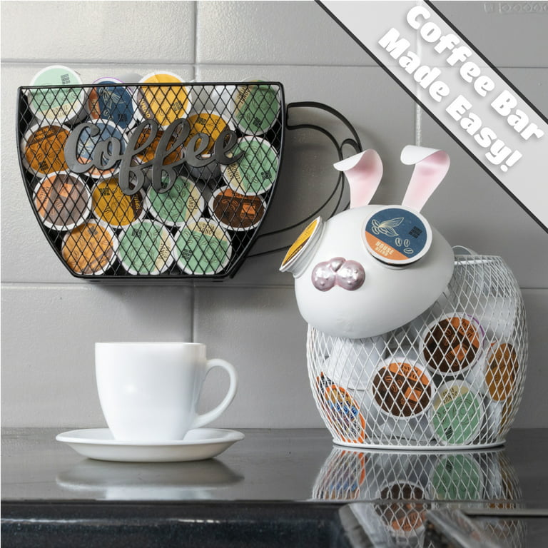 Made Easy Kit Coffee Pod Organizer - Home Coffee Bar Functional Dcor - Caf  Station Countertop Storage Accessories 