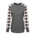 thumbnail image 6 of Women Color Block Sweatshirt Casual Long Sleeve Crewneck Striped Loose Pullover Tops Ladies Teen Clothes Aesthetic Tunic Shirts, 6 of 6