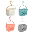 thumbnail image 5 of HEMOTON 4-Piece Hanging Storage Baskets for Bathroom, Portable Shower Organizer, Space-Saving Wall Mounted Storage Solution, 5 of 8