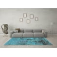thumbnail image 3 of Ahgly Company Indoor Rectangle Oriental Light Blue Industrial Area Rugs, 3' x 5', 3 of 4