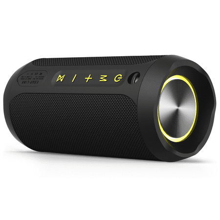 EDUPLINK M6PRO Bluetooth Portable Speaker, Outdoor Speakers, Black, 1 Pack