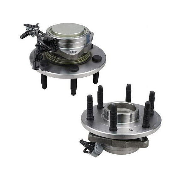 Front Wheel Bearing Hub Assembly Set of 2 - Compatible with 2007 - 2013 Chevy Silverado 1500 2WD 2008 2009 2010 2011 2012