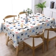 thumbnail image 2 of YFYANG Rectangular Polyester Table Cloth Aircraft Graffiti Table Cover for Indoor Outdoor Kitchen Restaurant Table Decoration Tablecloths，54" X 72", 2 of 9