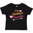 thumbnail image 3 of Inktastic I'm Daddy's Favorite with Arrow and Hearts in Pink Boys or Girls Toddler T-Shirt, 3 of 5