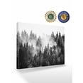 thumbnail image 2 of Black Forest Wall Art for Living Room,Canvas Picture Wall Decor for Bathroom Bedroom,Black and White Natural Landscape Modern Abstract Art Painting Artwork for Office Hallway Dining Room 24"x32", 2 of 8