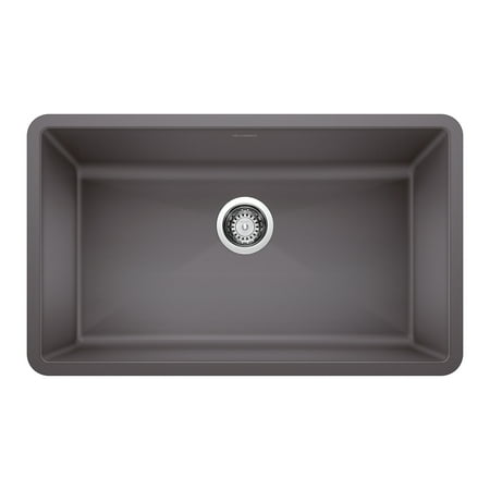 Blanco PRECIS Super Single Bowl SILGRANIT Sink Cinder