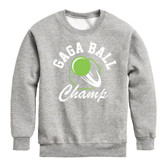 Instant Message - Gaga Ball Champ - Toddler & Youth Crewneck Fleece Sweatshirt