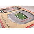 thumbnail image 3 of YouTheFan NCAA Georgia Bulldogs 3D StadiumViews Picture Frame , 12" x 8", 3 of 5