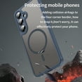 thumbnail image 5 of Dteck Magnetic Case for Samsung Galaxy A55,Shockproof TPU+PC Matte Translucent Back Slim Protective Case Compatible with MagSafe Cover for Samsung Galaxy A55,Blue, 5 of 6