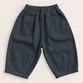 thumbnail image 2 of SONXAHE Solid‑Tone Casual Pants for Toddler Boy Harem‑Cut Casual Pants Indoor Play Bottoms, 2 of 5