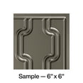 thumbnail image 1 of FASÄDE Chain Decorative Vinyl Backsplash Panel in Brushed Nickel (6X6 Inch Sample), 1 of 5