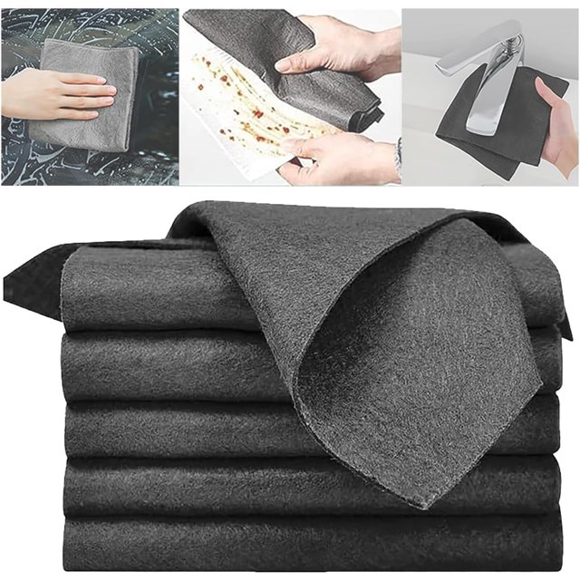 Thickened Magic Cleaning Cloth, Streak Free Cleaning Rag, Microfiber Streak Free Magic Cleaning Cloth Reusable All-Purpose Cleaning Rag Towels (10pcs,11.81 * 15.6inch)
