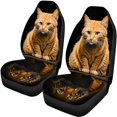 thumbnail image 5 of Pzuqiu Car Seat Covers Easy to Install, Compatible with Sedan Seats SUV Seats, Car Seat Covers Full Set Fit for Cars Truck Breathable, Cat Tiger, 5 of 10