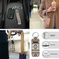 thumbnail image 6 of Jeiento Southwest Aztec Tribal Car Seat Cover Full Set with Steering Wheel Cover Seat Belt Strap Pads Armrest Pad Coasters Keychain Lipstick Holder 13 PCS Automobile Accessory Interior Decor, 6 of 8
