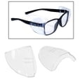 thumbnail image 3 of Gafas Universales Lado / Blando // Flexibles / Transparentes /1 Par /para Gafas de Seguridad Grandes 2 agujeros Zulema Protectores laterales, 3 of 7
