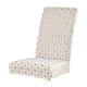 thumbnail image 2 of Fundas para sillas de comedor navideñas | Protectores de silla extraíbles y lavables con diseño de árboles dorados y copos de nieve | Tejido de poliéster para decoración navideña, 2 of 5
