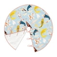thumbnail image 3 of Balery Japanese Carps Printed Christmas Tree Skirt , Merry Christmas Party Christmas Tree Decoration,Adjustable Tree Skirt-36", 3 of 8