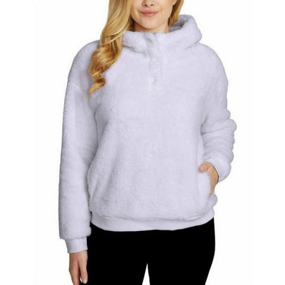 Lukka Lux Ladies' Fleece Lined Hoodie (Purple, X-Small)