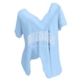 thumbnail image 1 of Blusas de Manga Corta para las Mujeres con Cuello en V Impreso Suéter Casual Top, Blusas para las Mujeres Casual, 1 of 4